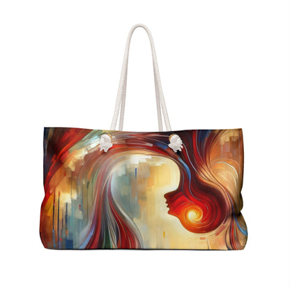 Empathetic Spiral Dialogue Weekender Bag - ATUH.ART