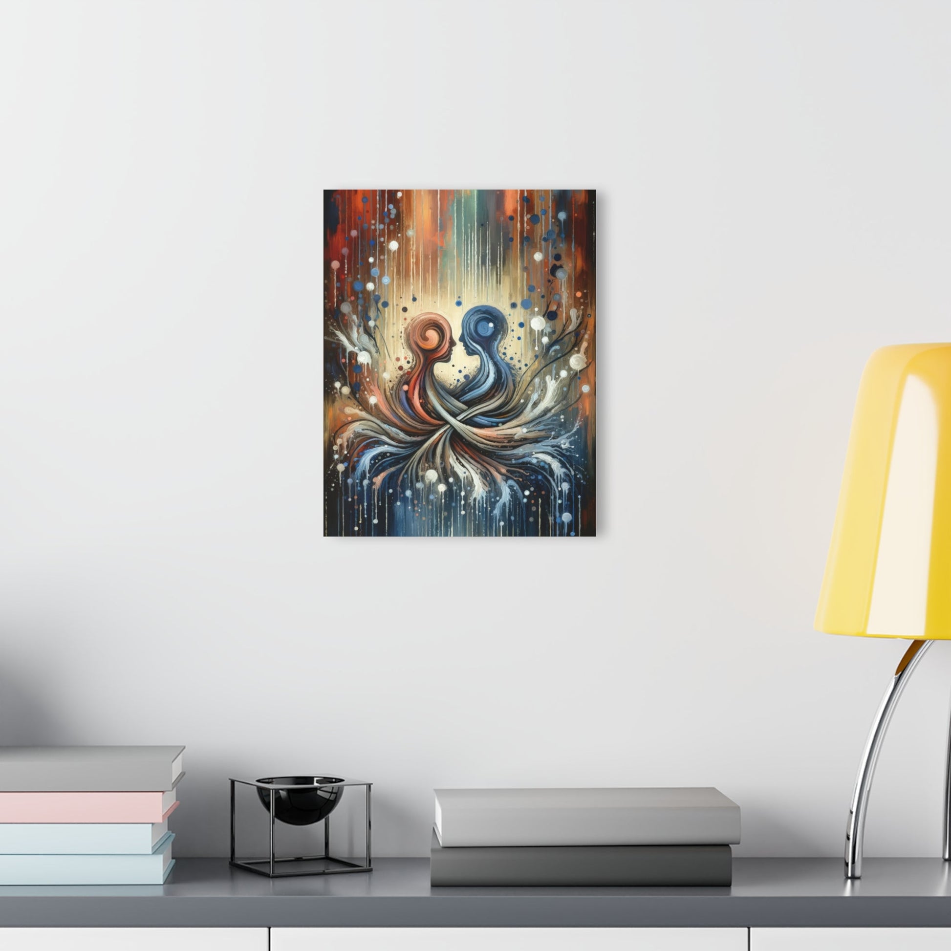 Empathic Connection Tachism Acrylic Prints (French Cleat Hanging) - ATUH.ART