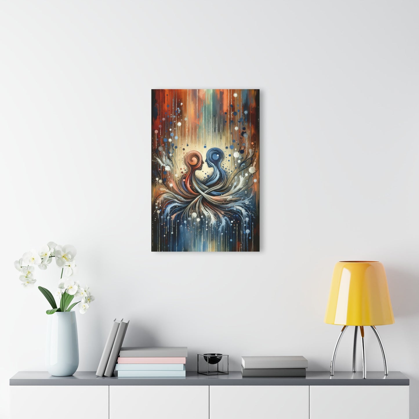 Empathic Connection Tachism Acrylic Prints (French Cleat Hanging) - ATUH.ART