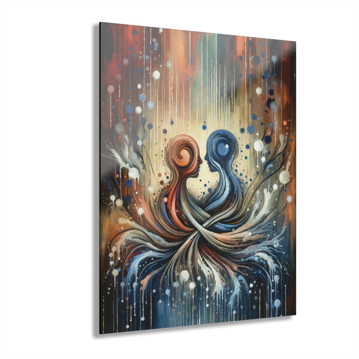 Empathic Connection Tachism Acrylic Prints (French Cleat Hanging) - ATUH.ART