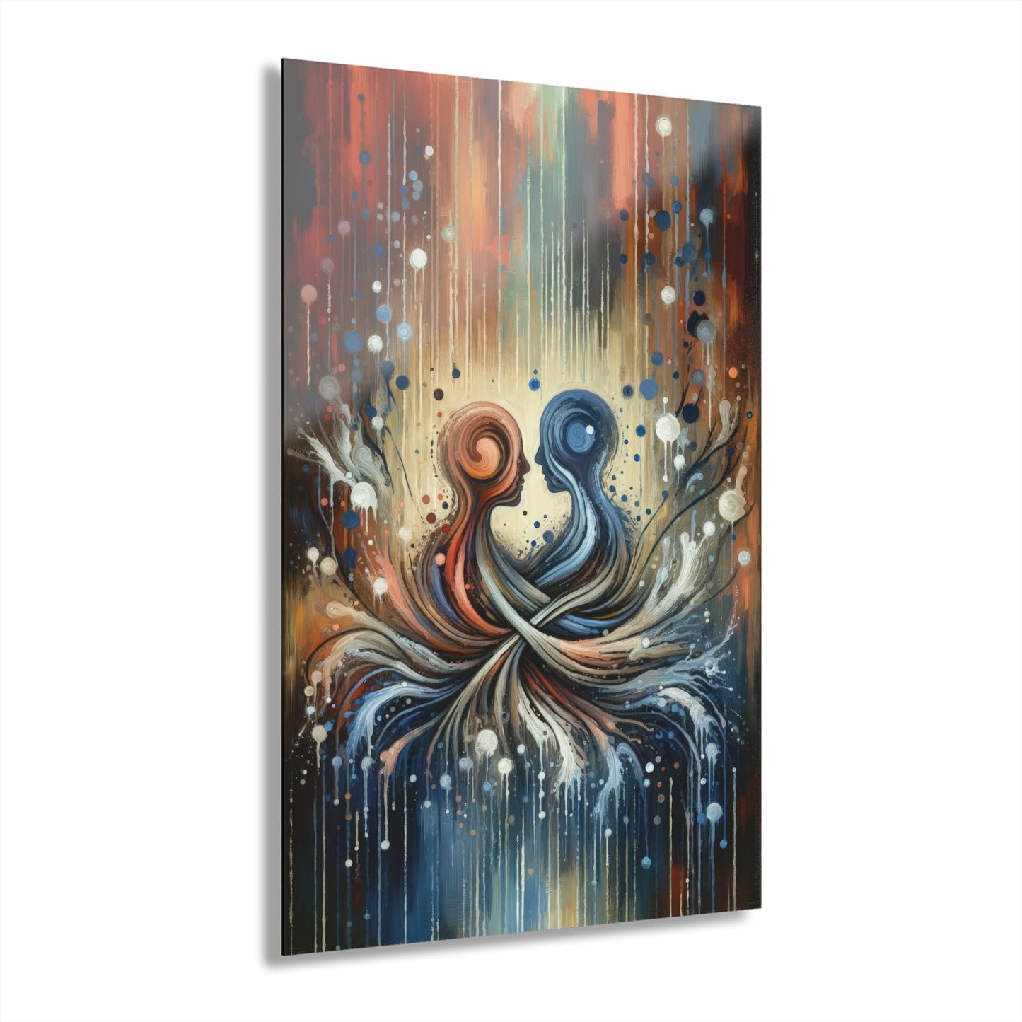 Empathic Connection Tachism Acrylic Prints (French Cleat Hanging) - ATUH.ART