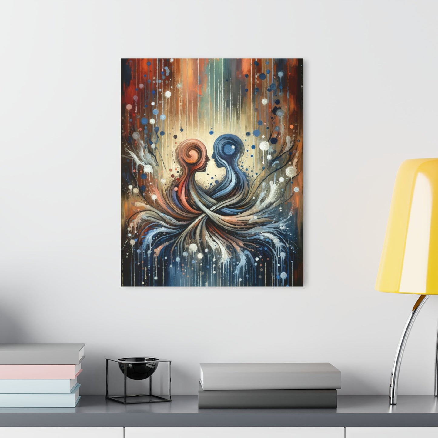 Empathic Connection Tachism Acrylic Prints (French Cleat Hanging) - ATUH.ART
