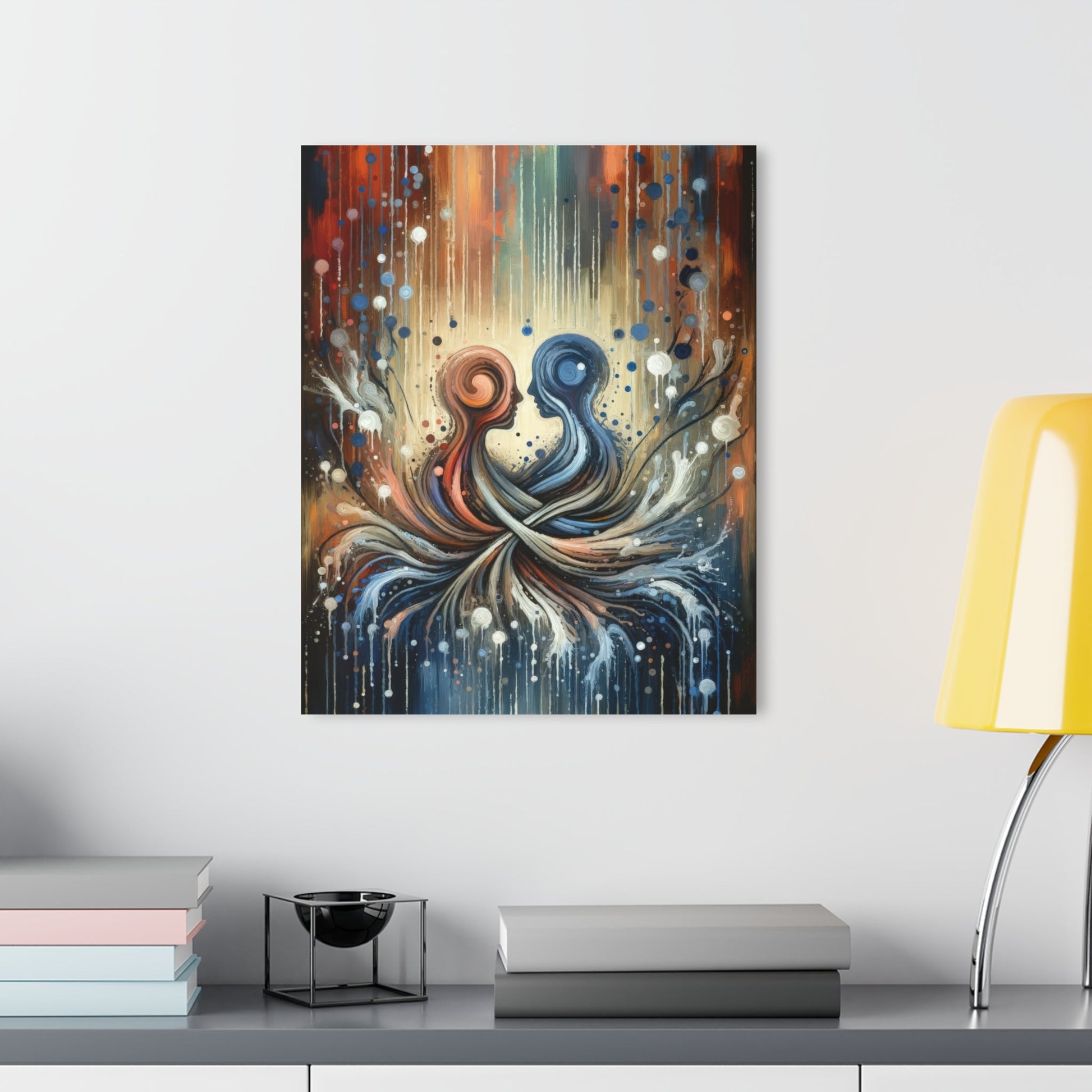 Empathic Connection Tachism Acrylic Prints (French Cleat Hanging) - ATUH.ART
