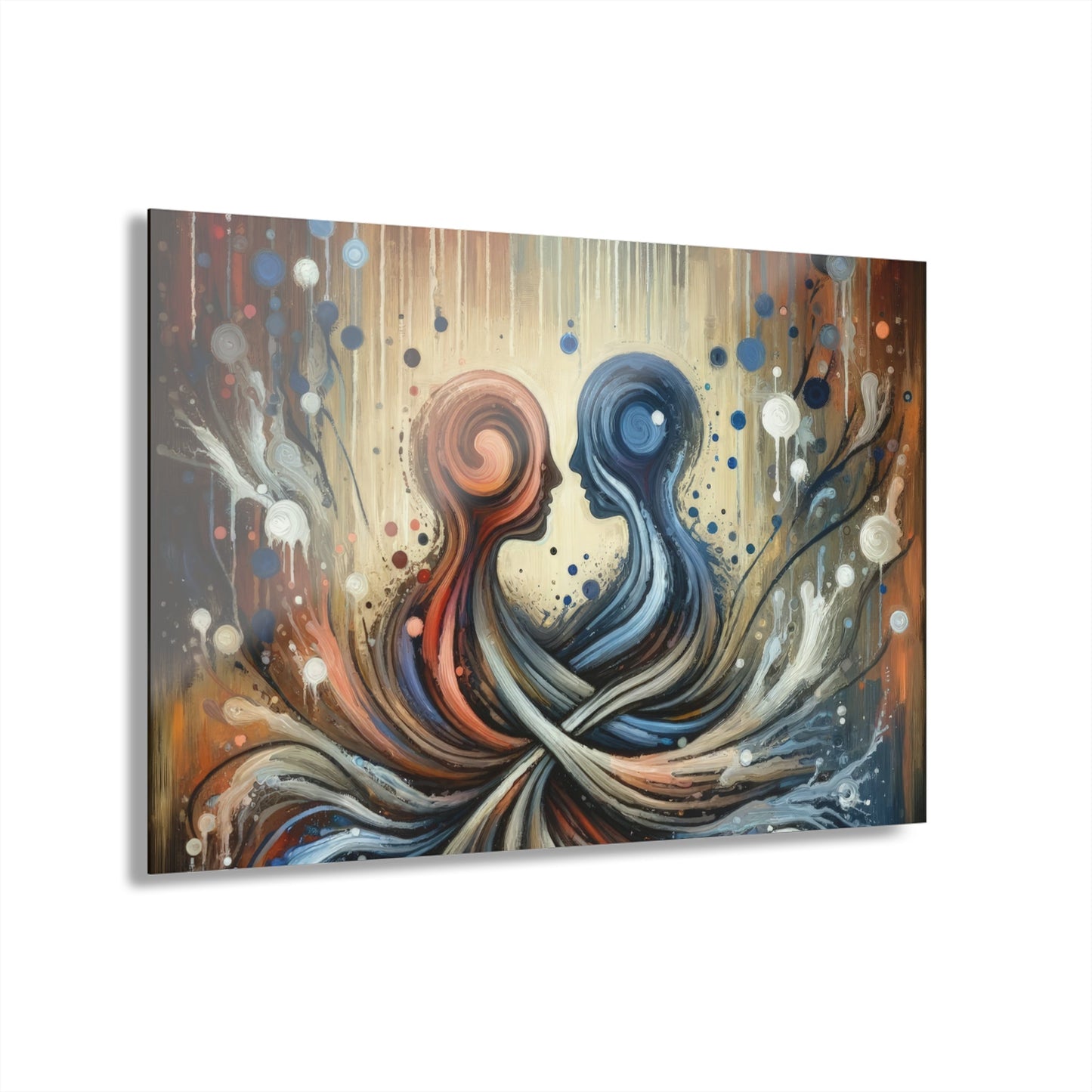 Empathic Connection Tachism Acrylic Prints (French Cleat Hanging) - ATUH.ART