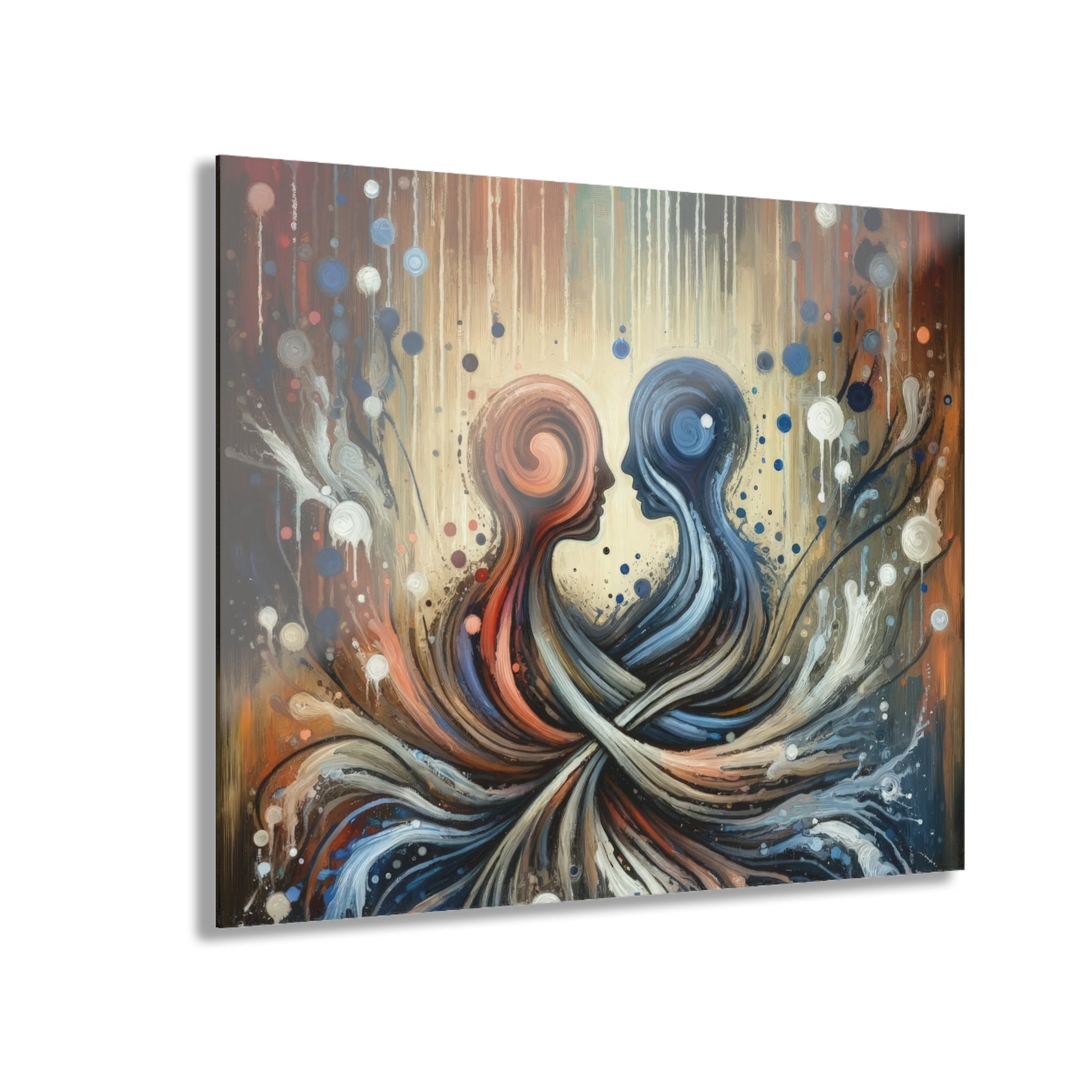 Empathic Connection Tachism Acrylic Prints (French Cleat Hanging) - ATUH.ART