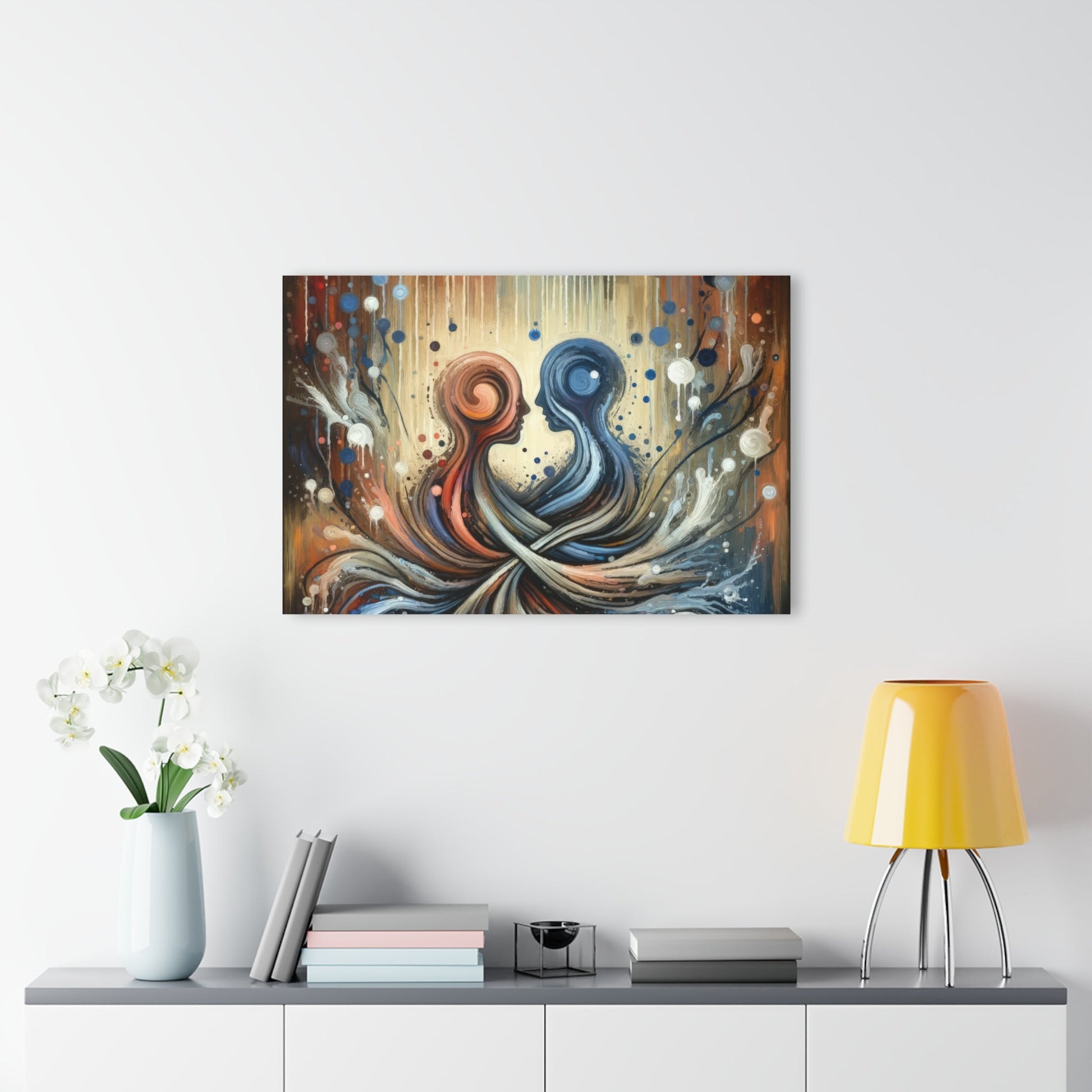 Empathic Connection Tachism Acrylic Prints (French Cleat Hanging) - ATUH.ART