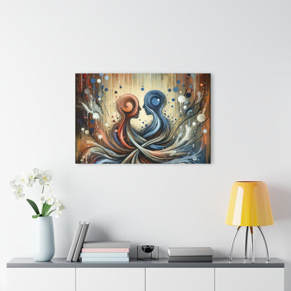 Empathic Connection Tachism Acrylic Prints (French Cleat Hanging) - ATUH.ART