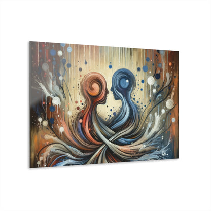 Empathic Connection Tachism Acrylic Prints (French Cleat Hanging) - ATUH.ART