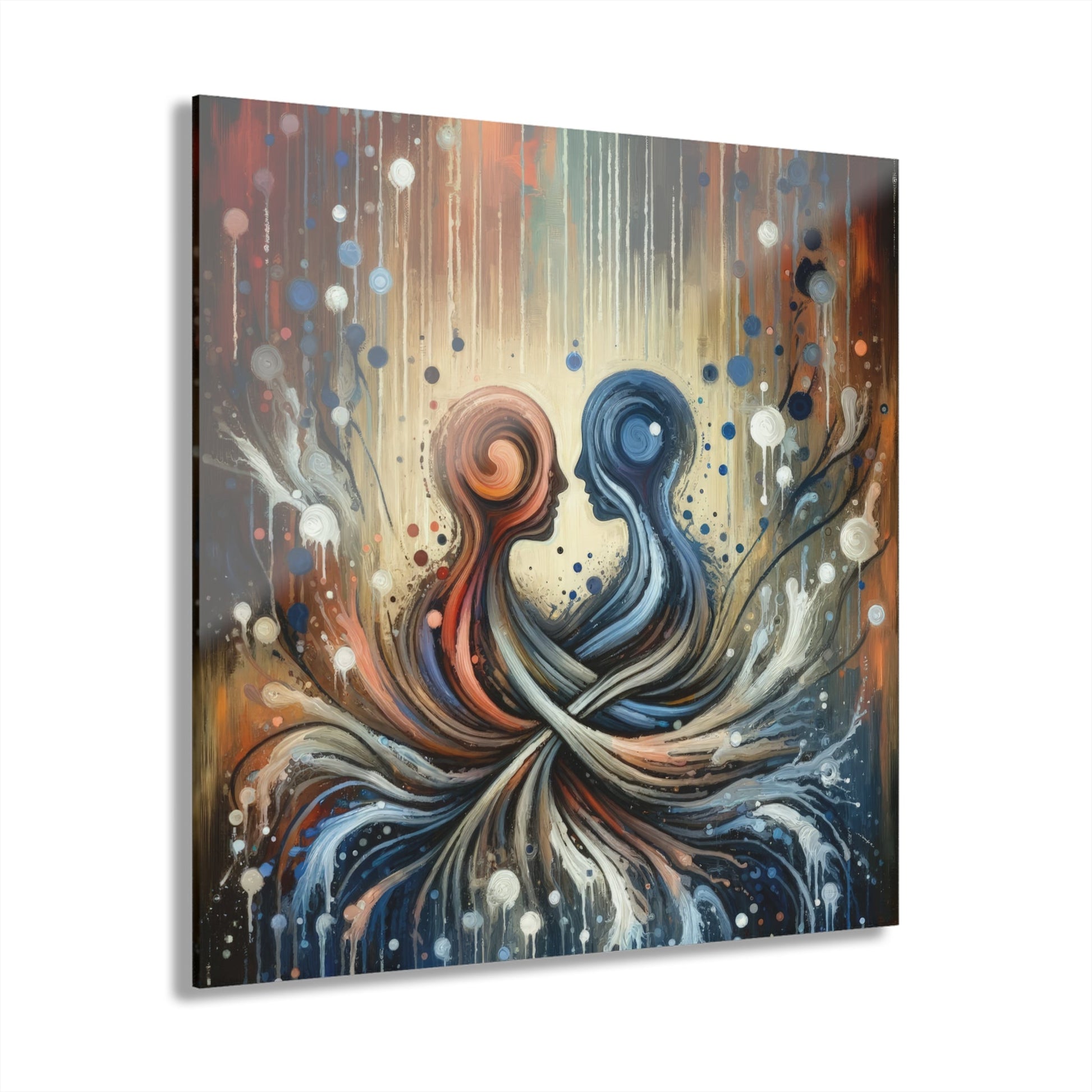 Empathic Connection Tachism Acrylic Prints (French Cleat Hanging) - ATUH.ART
