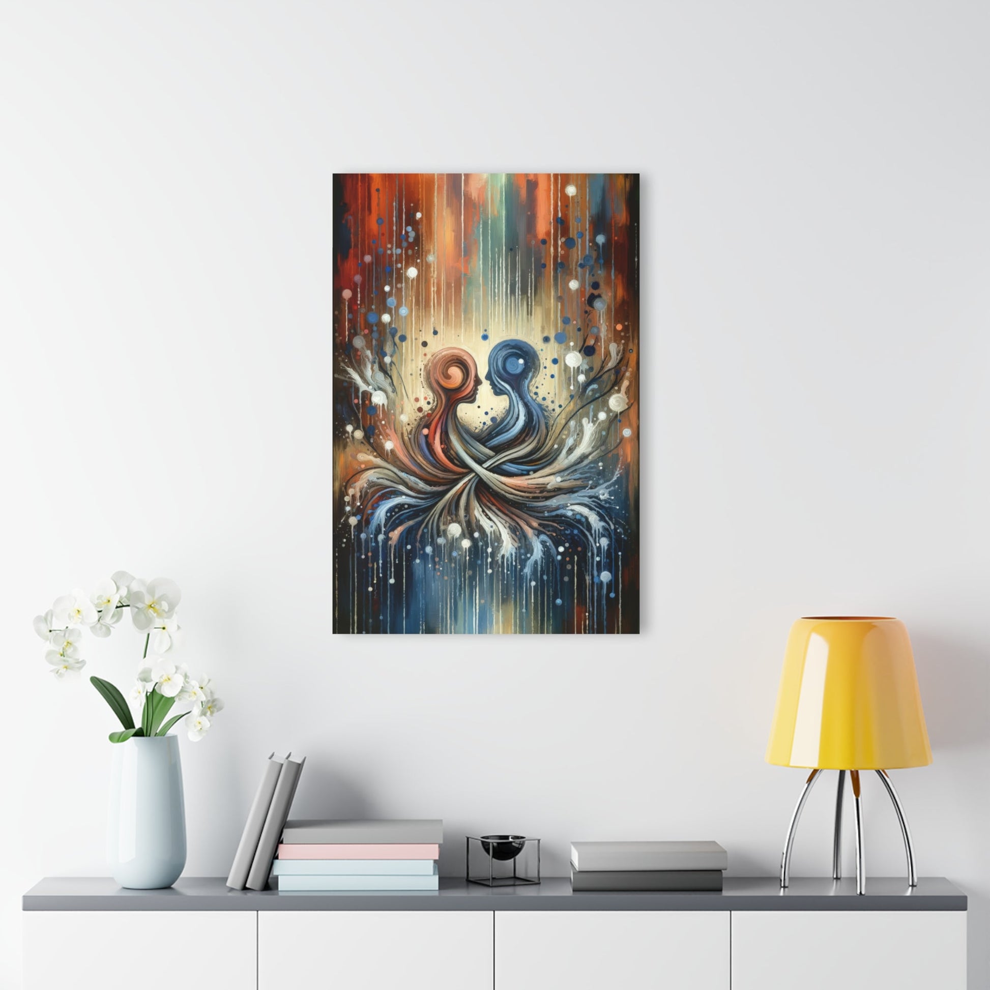Empathic Connection Tachism Acrylic Prints (French Cleat Hanging) - ATUH.ART