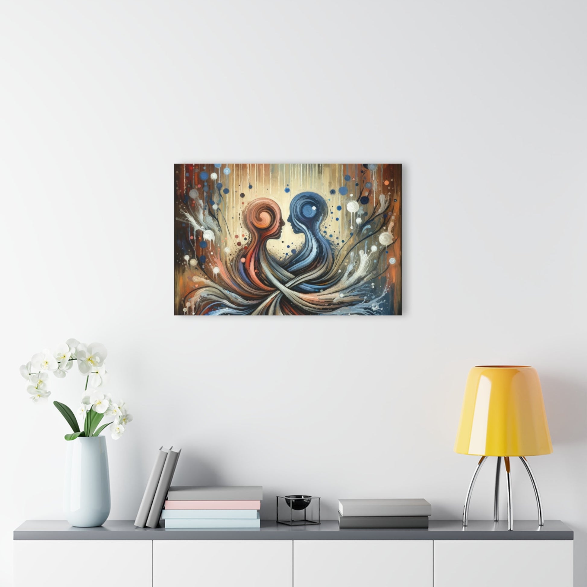Empathic Connection Tachism Acrylic Prints (French Cleat Hanging) - ATUH.ART