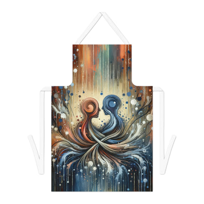 Empathic Connection Tachism Adult Apron (AOP) - ATUH.ART