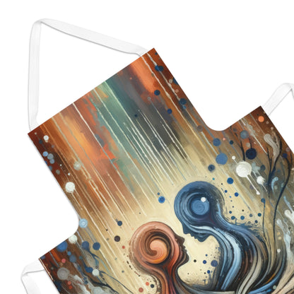 Empathic Connection Tachism Adult Apron (AOP) - ATUH.ART