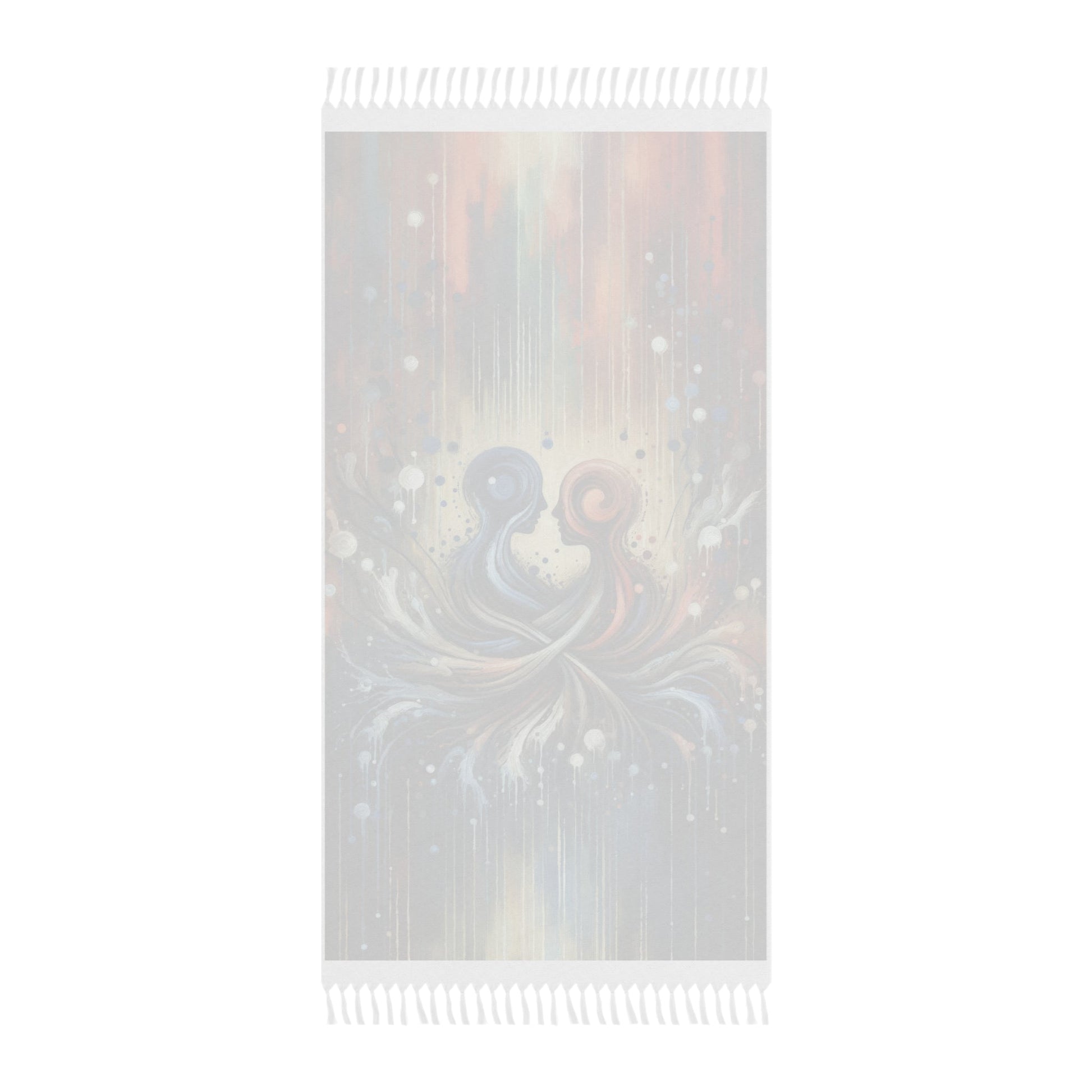 Empathic Connection Tachism Boho Beach Cloth - ATUH.ART