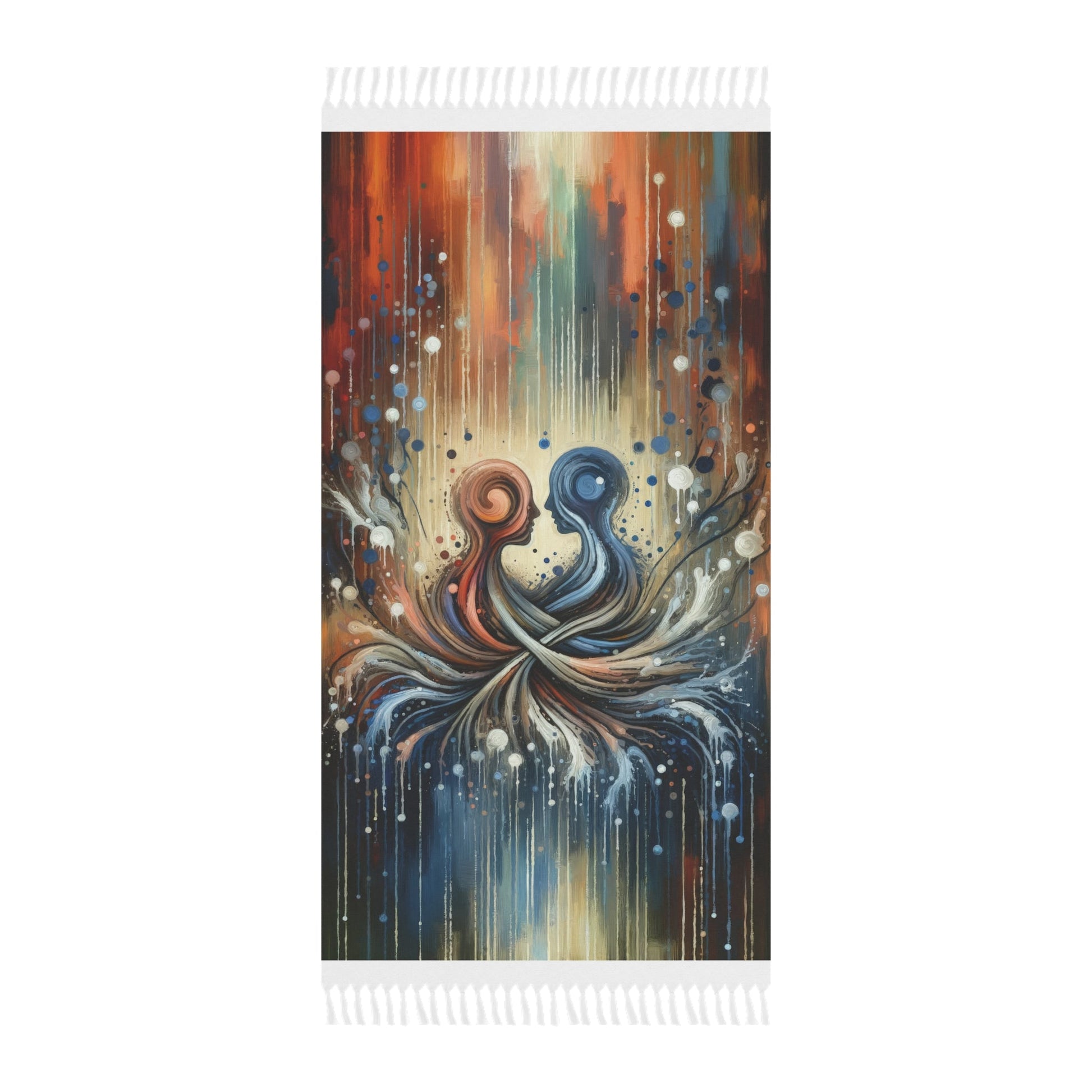 Empathic Connection Tachism Boho Beach Cloth - ATUH.ART