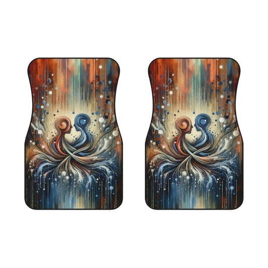 Empathic Connection Tachism Car Mats (2x Front) - ATUH.ART