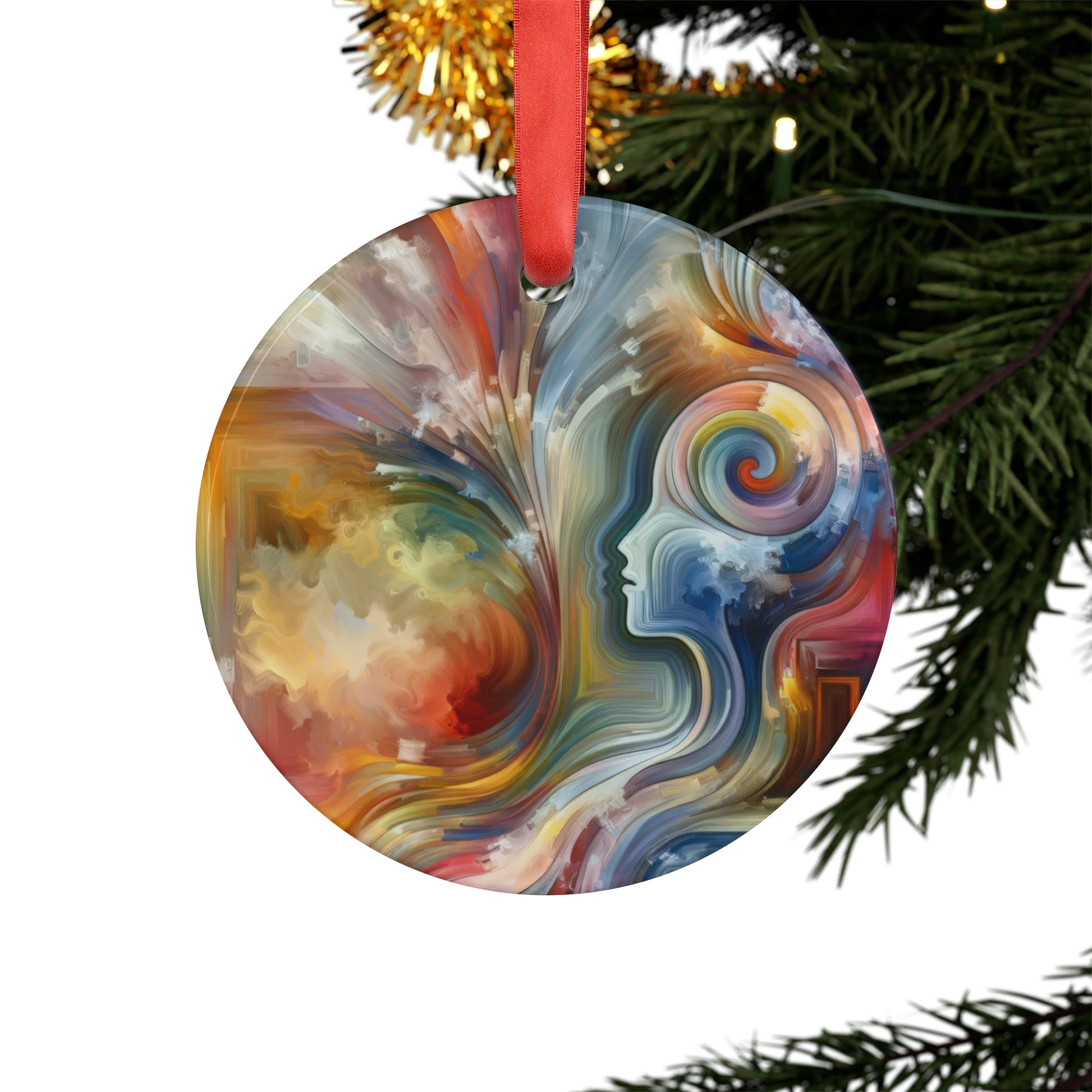Empathy Binding Spirit Acrylic Ornament with Ribbon - ATUH.ART