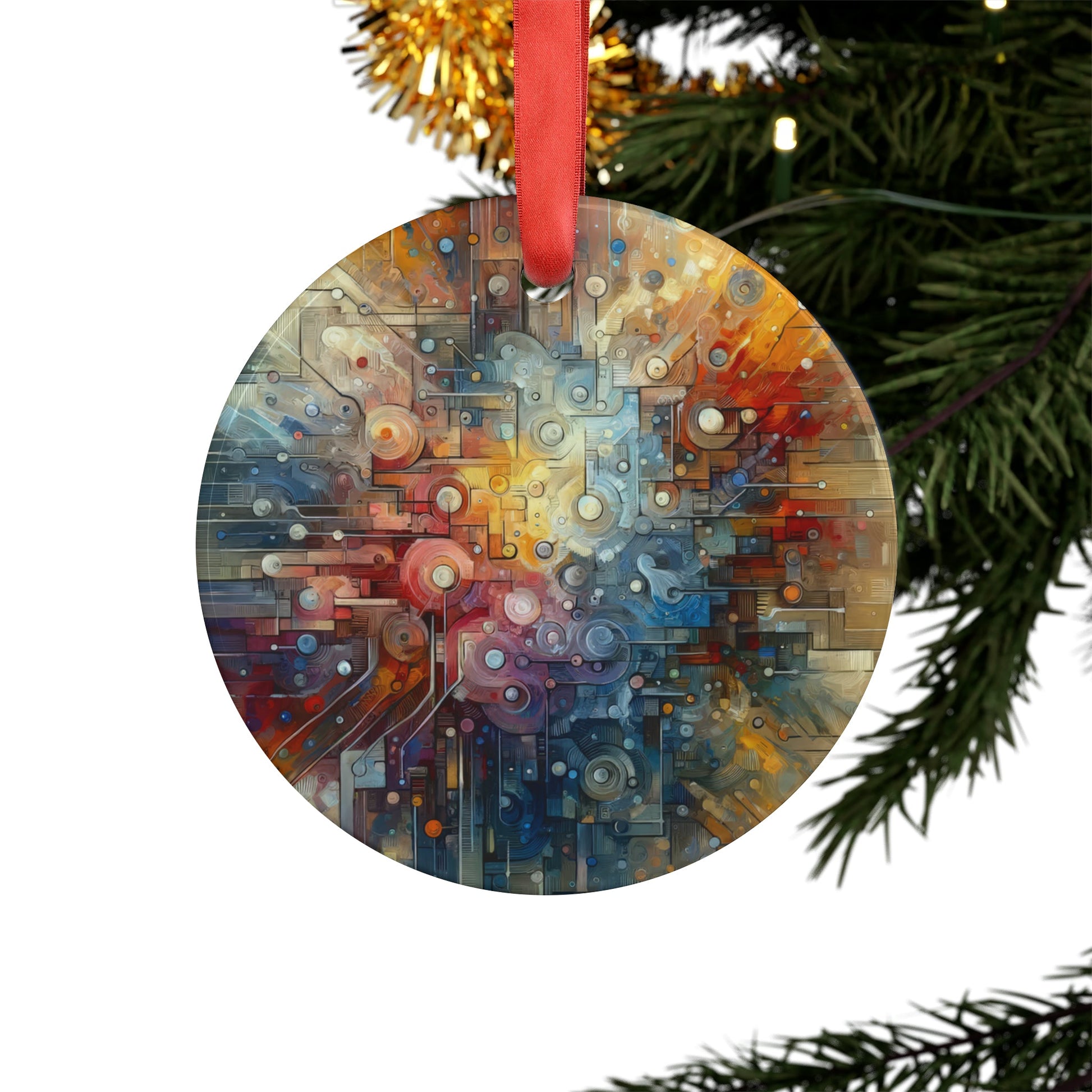 Empathy Scaffold Unity Acrylic Ornament with Ribbon - ATUH.ART