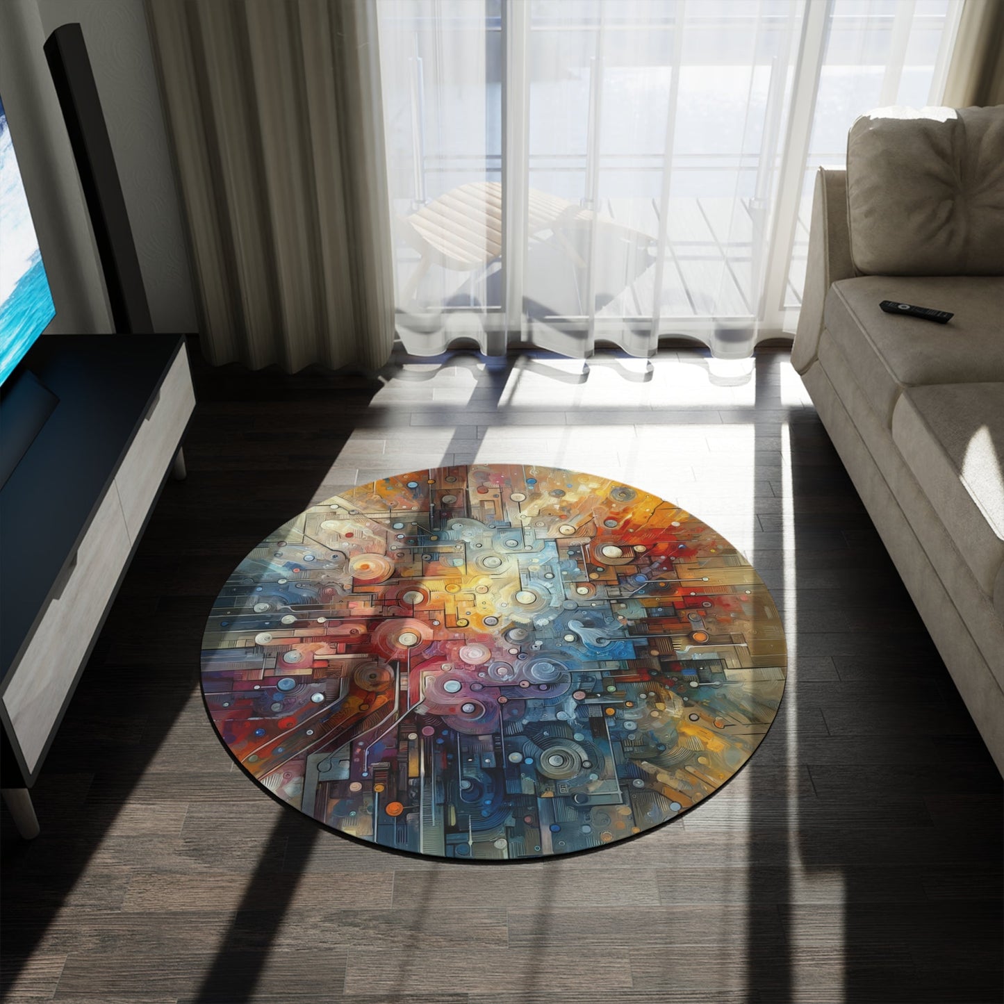 Empathy Scaffold Unity Round Rug - ATUH.ART