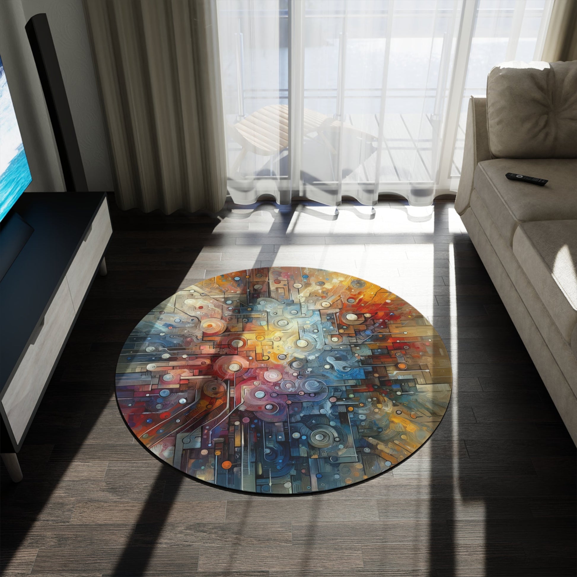 Empathy Scaffold Unity Round Rug - ATUH.ART