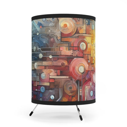 Empathy Scaffold Unity Tripod Lamp with High-Res Printed Shade, US\CA plug - ATUH.ART