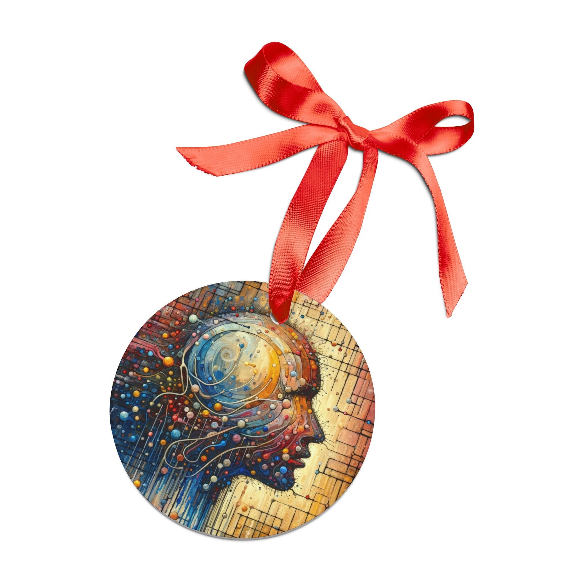 Empathy Unity Interaction Acrylic Ornament with Ribbon - ATUH.ART