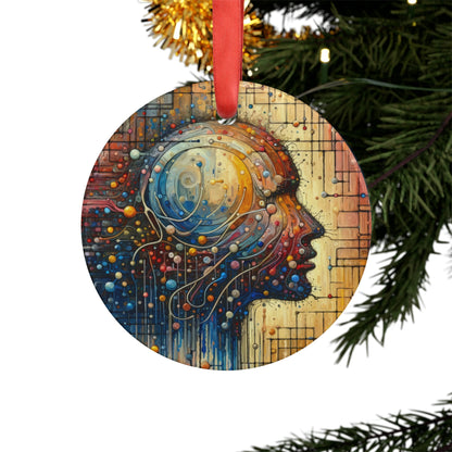 Empathy Unity Interaction Acrylic Ornament with Ribbon - ATUH.ART