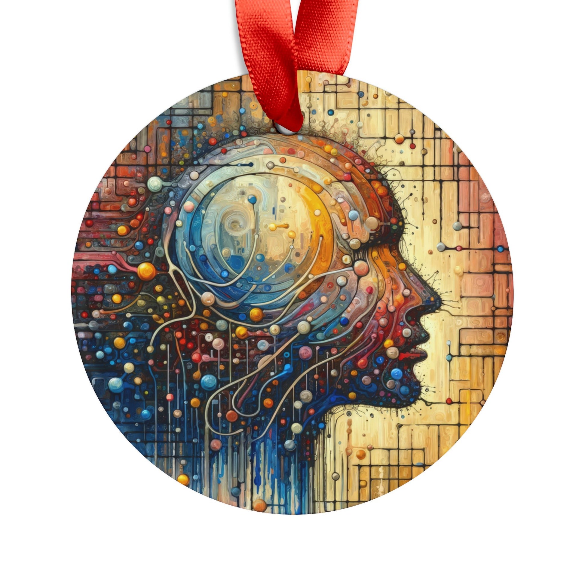 Empathy Unity Interaction Acrylic Ornament with Ribbon - ATUH.ART