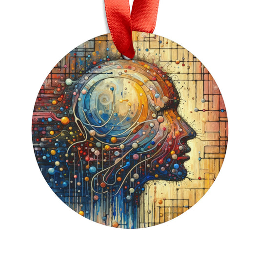 Empathy Unity Interaction Acrylic Ornament with Ribbon - ATUH.ART