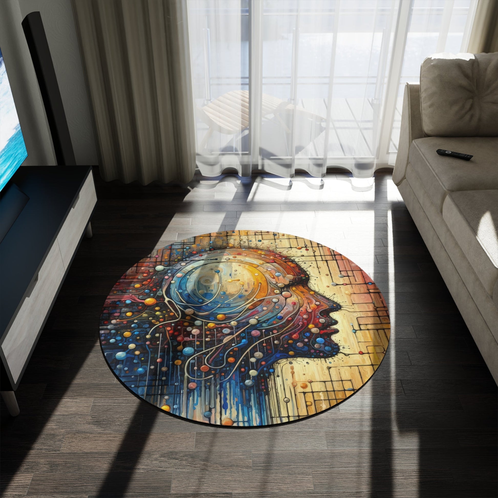 Empathy Unity Interaction Round Rug - ATUH.ART