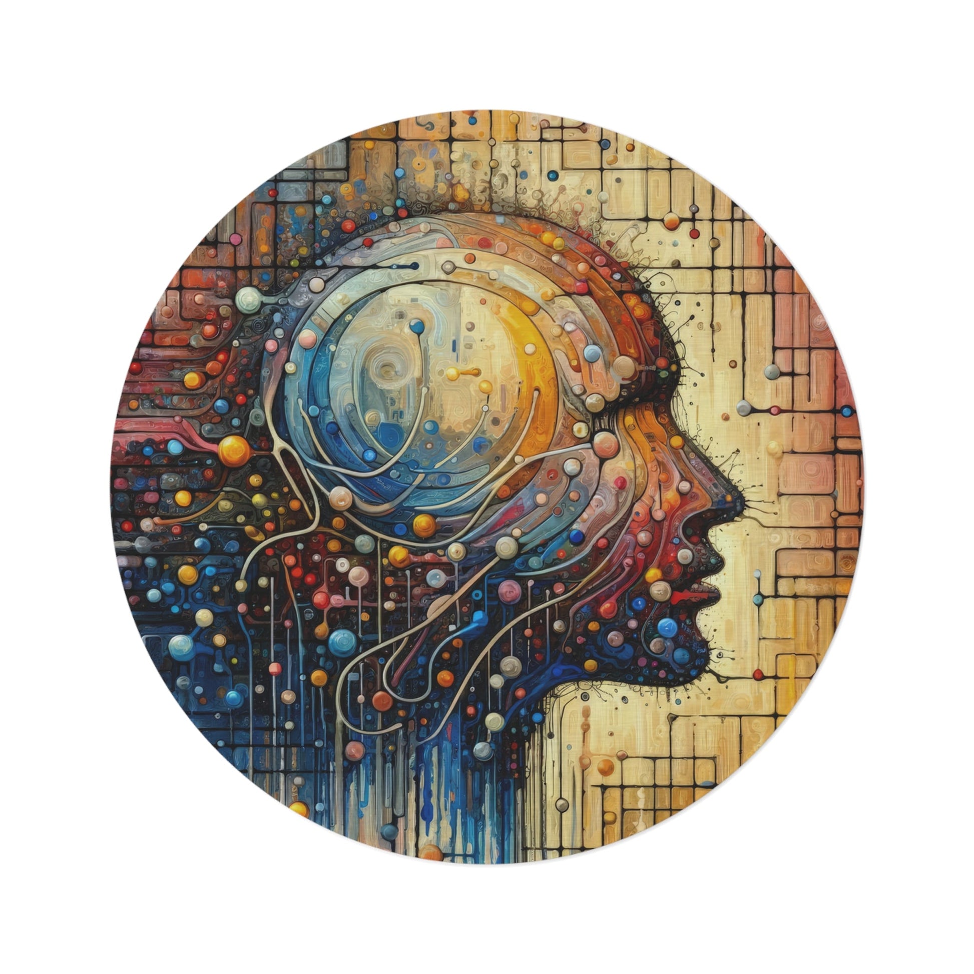 Empathy Unity Interaction Round Rug - ATUH.ART