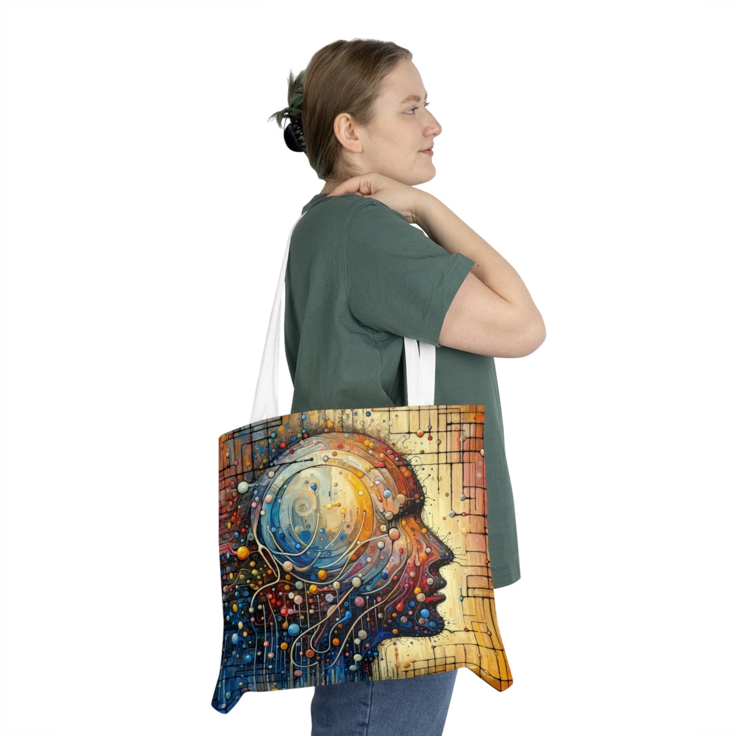 Empathy Unity Interaction Shoulder Tote Bag (AOP) - ATUH.ART