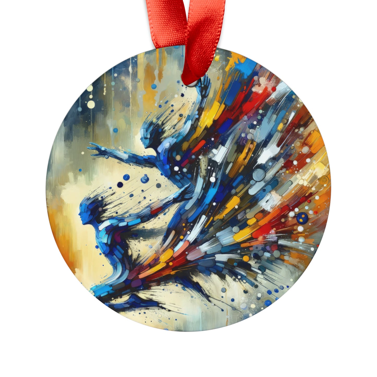 Empowering Mastery Cascade Acrylic Ornament with Ribbon - ATUH.ART