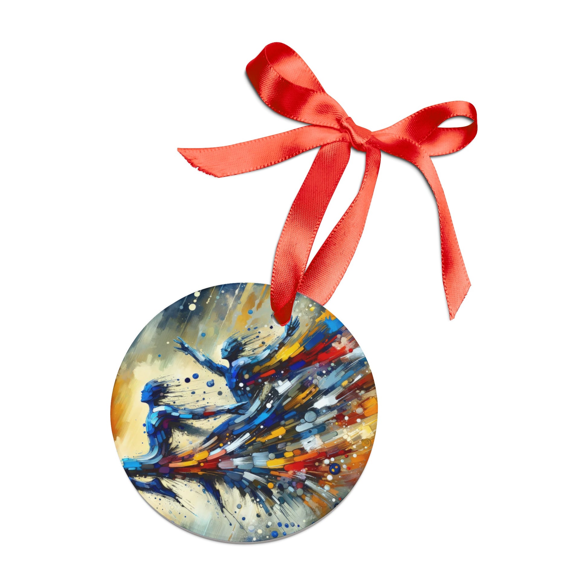 Empowering Mastery Cascade Acrylic Ornament with Ribbon - ATUH.ART