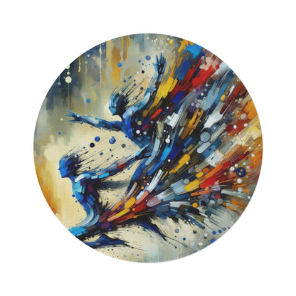 Empowering Mastery Cascade Round Rug - ATUH.ART