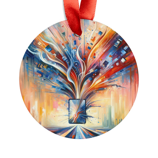 Empowerment Through Technology Acrylic Ornament with Ribbon - ATUH.ART
