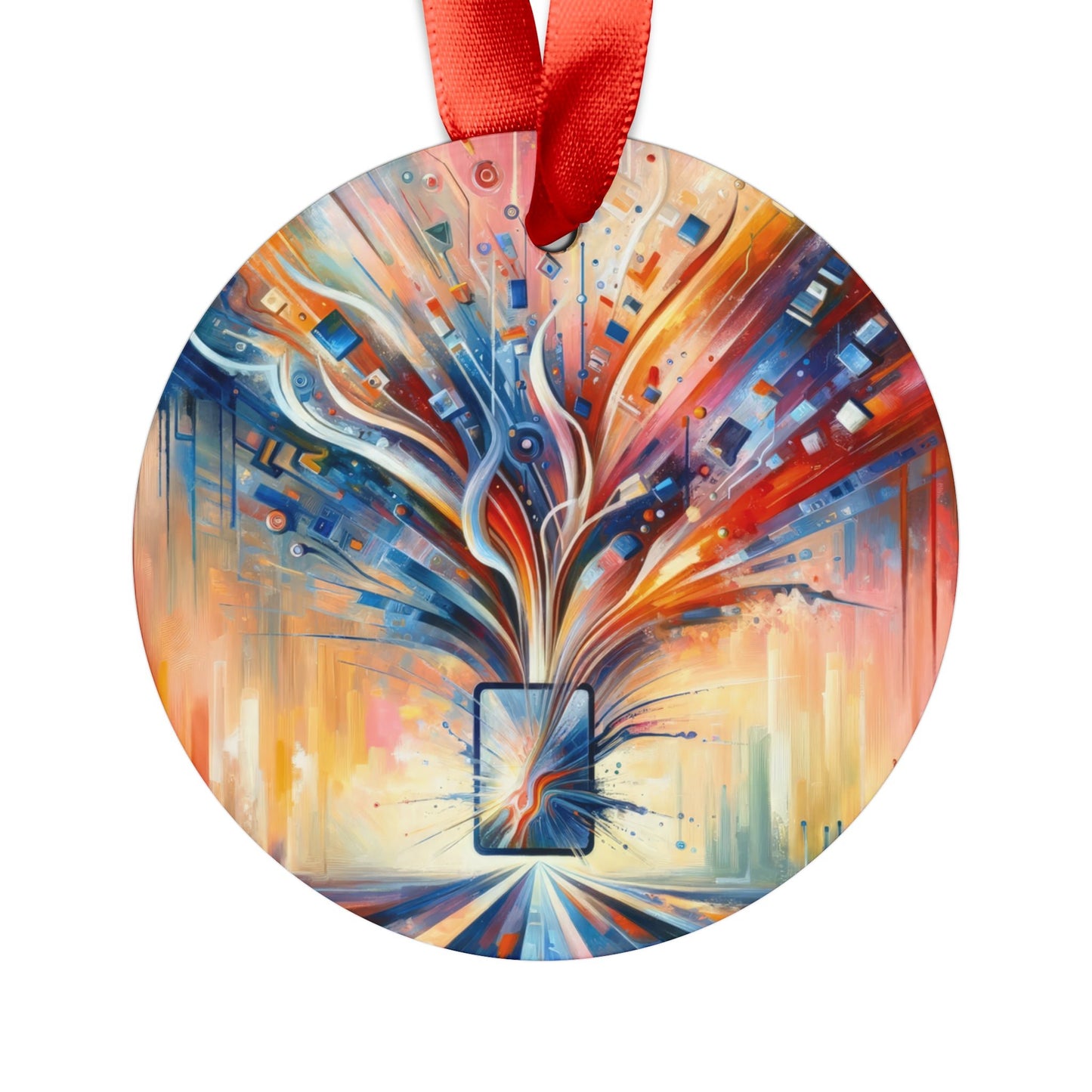 Empowerment Through Technology Acrylic Ornament with Ribbon - ATUH.ART