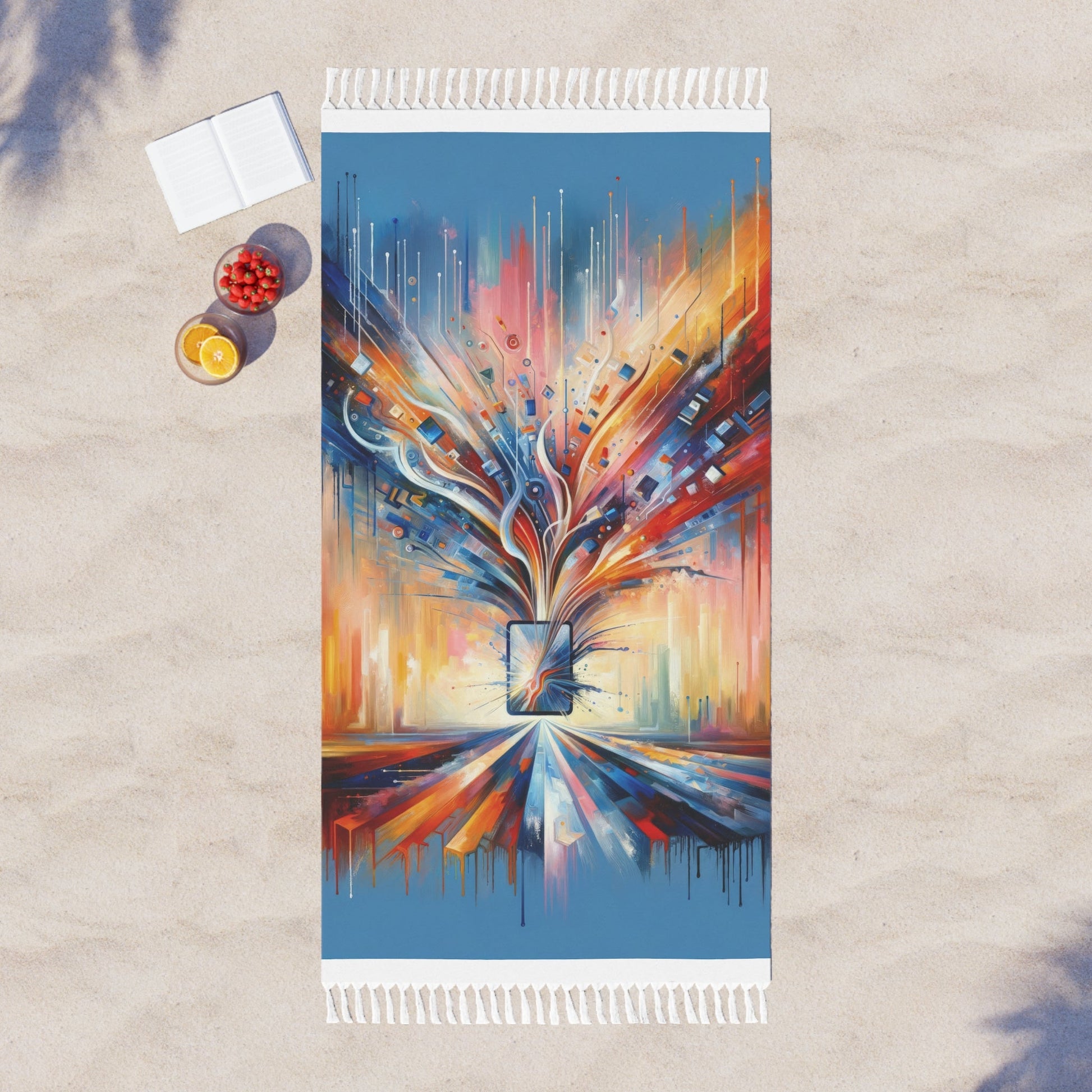 Empowerment Through Technology Boho Beach Cloth - ATUH.ART