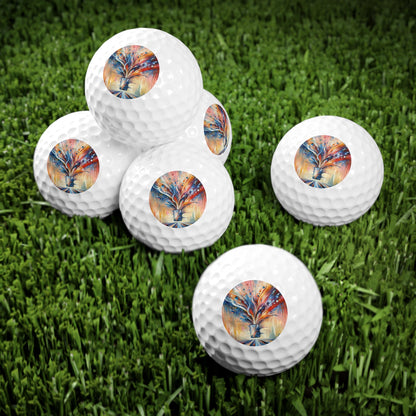 Empowerment Through Technology Golf Balls, 6pcs - ATUH.ART