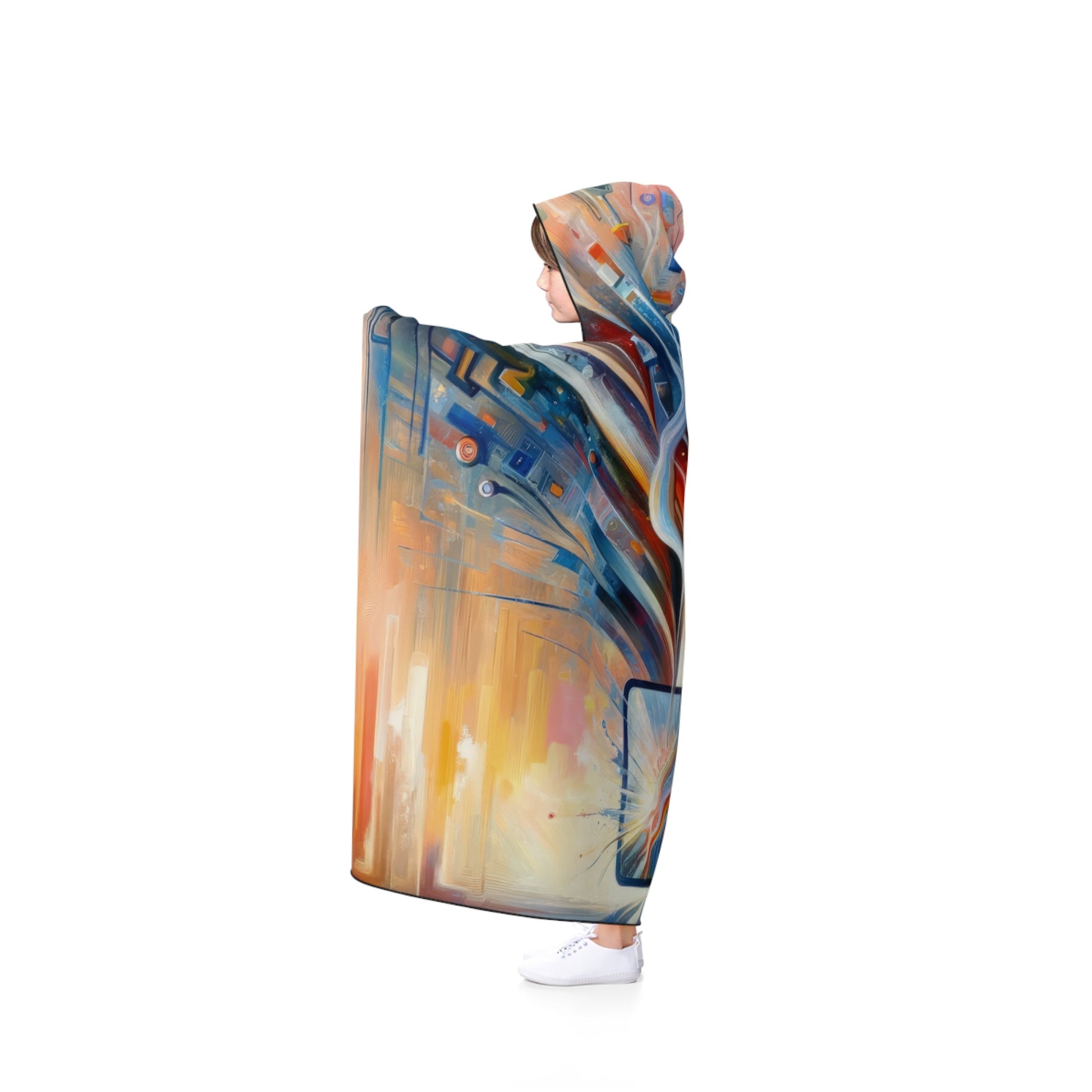 Empowerment Through Technology Hooded Blanket - ATUH.ART