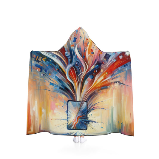 Empowerment Through Technology Hooded Blanket - ATUH.ART