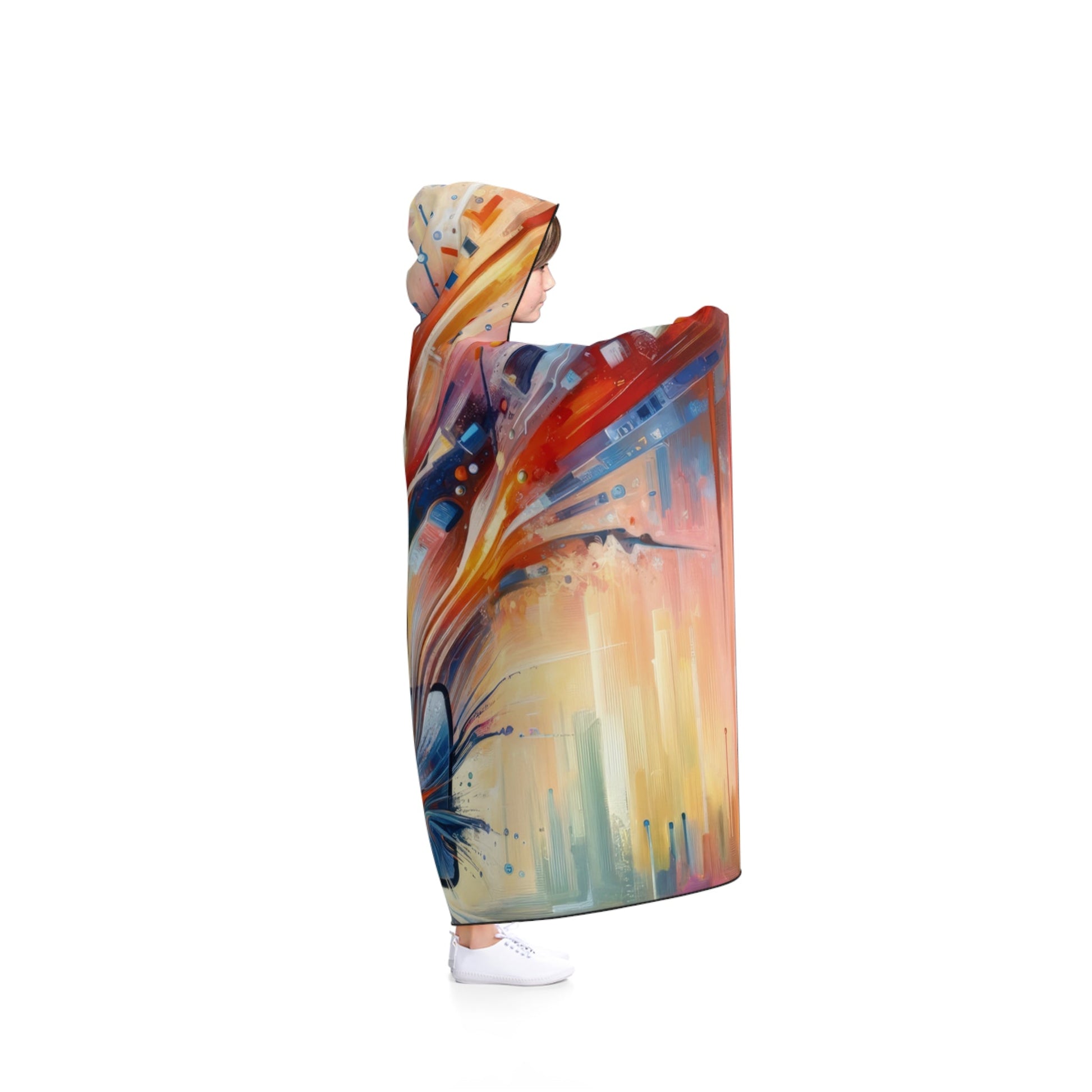 Empowerment Through Technology Hooded Blanket - ATUH.ART