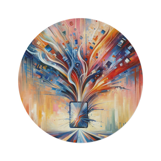 Empowerment Through Technology Round Rug - ATUH.ART