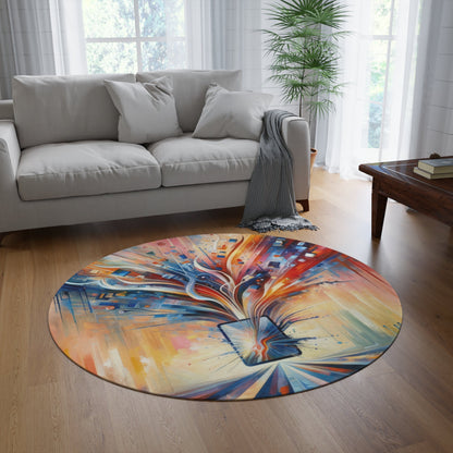 Empowerment Through Technology Round Rug - ATUH.ART