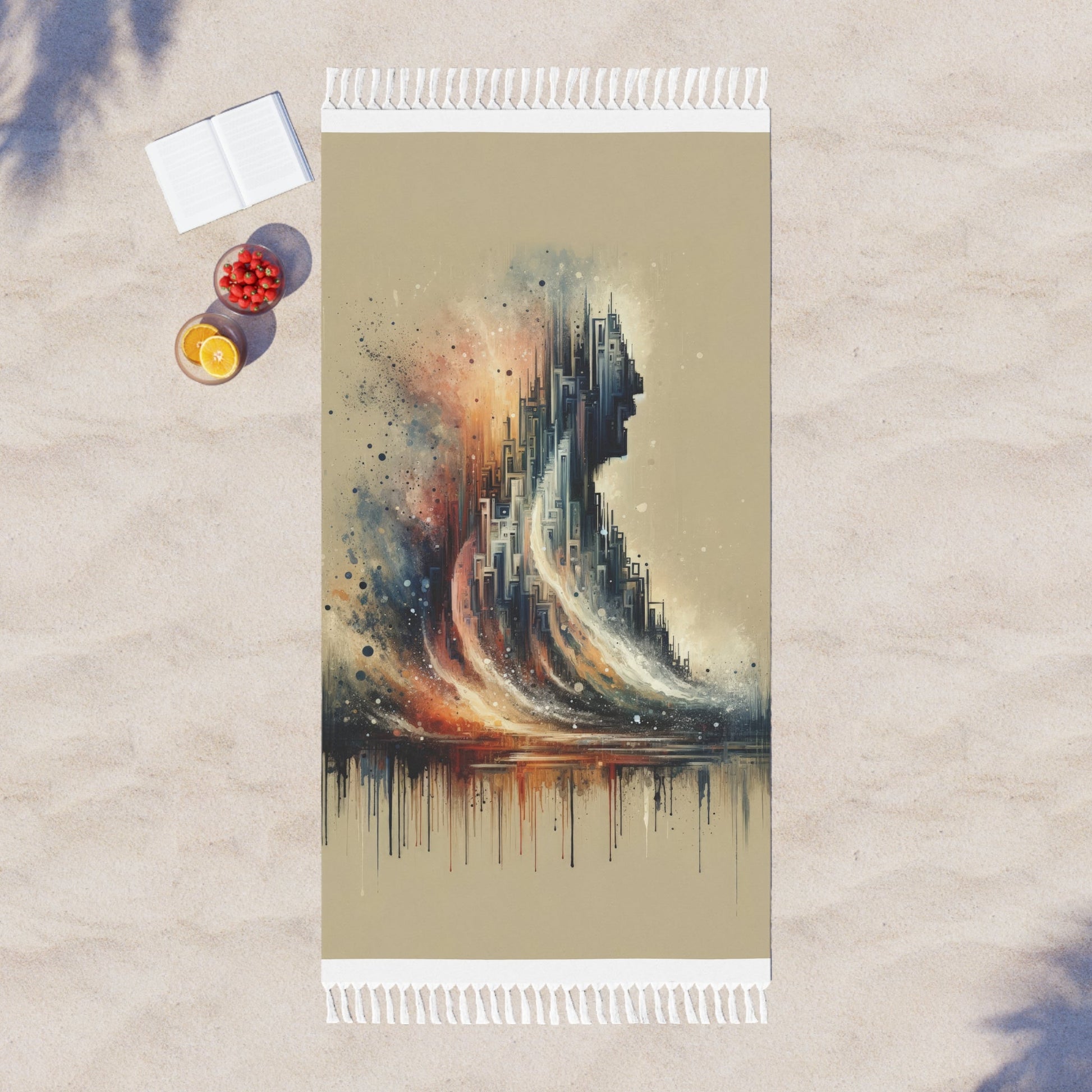 Enduring Echoes Resonance Boho Beach Cloth - ATUH.ART
