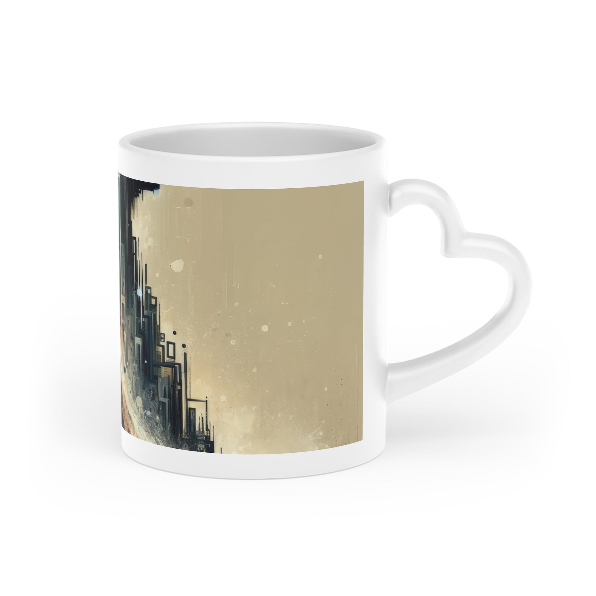 Enduring Echoes Resonance Heart-Shaped Mug - ATUH.ART