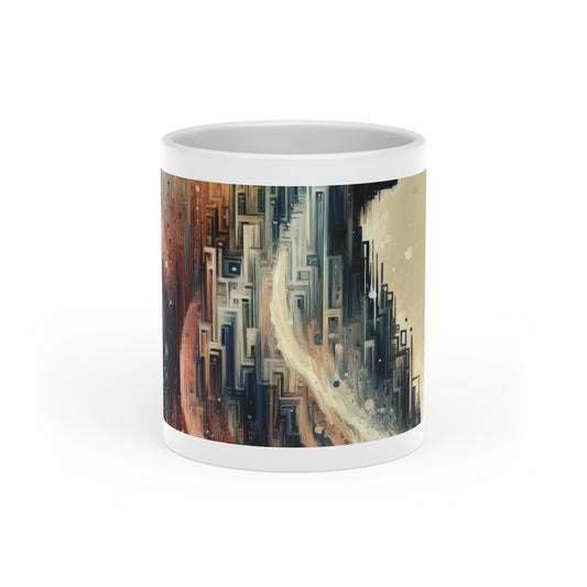 Enduring Echoes Resonance Heart-Shaped Mug - ATUH.ART