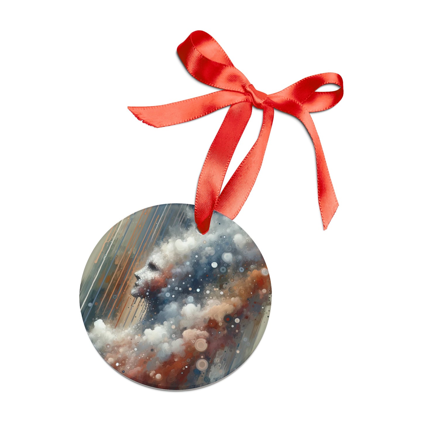 Ephemeral Hour Residue Acrylic Ornament with Ribbon - ATUH.ART