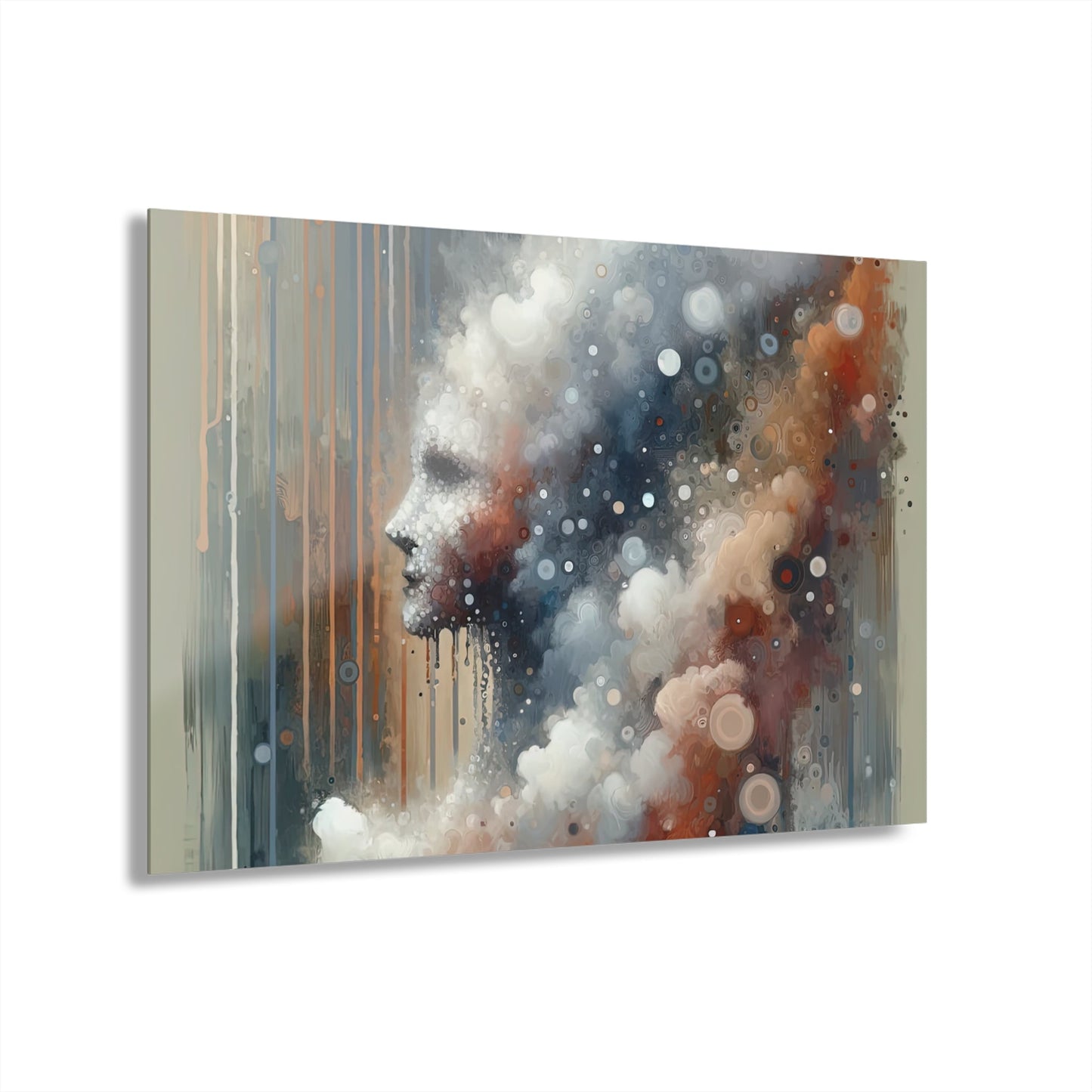Ephemeral Hour Residue Acrylic Prints (French Cleat Hanging) - ATUH.ART