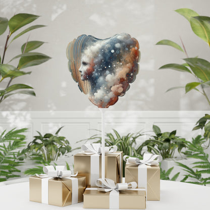 Ephemeral Hour Residue Balloon (Round and Heart-shaped), 11" - ATUH.ART